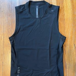 Lululemon black vital drive sleeveless running tee